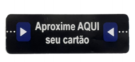 Etiqueta Indicadora Do Leitor Proximidade Catraca Topdata Top/ Flex
